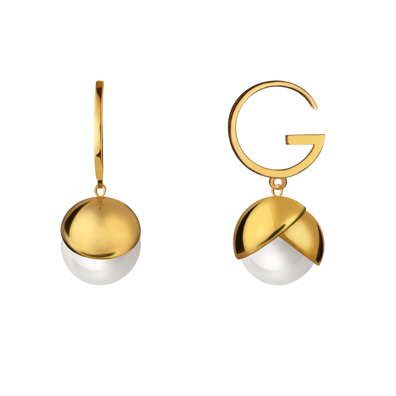 Серьги "Cotton" G, позолота