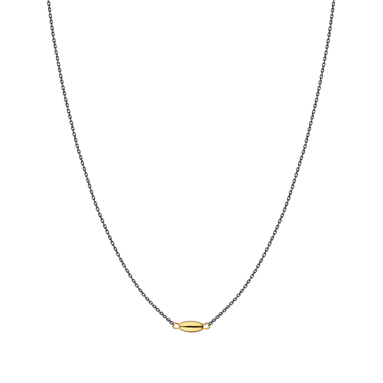 Подвеска "Rice", чернение и позолота