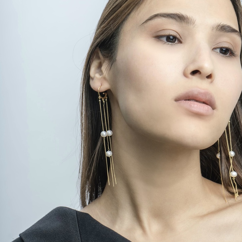 Серьги "G" cascade