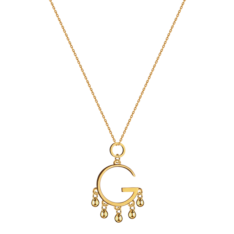 Колье G, позолота