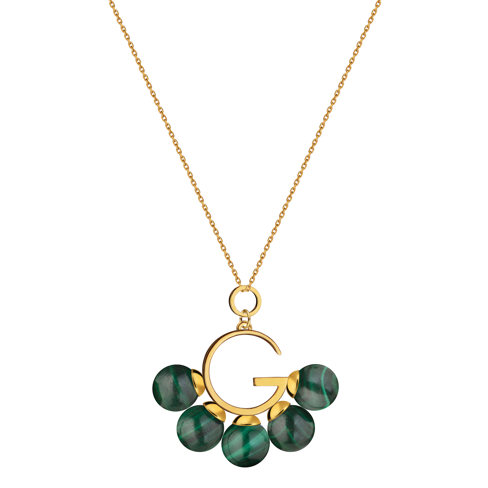Подвеска G с малахитом
