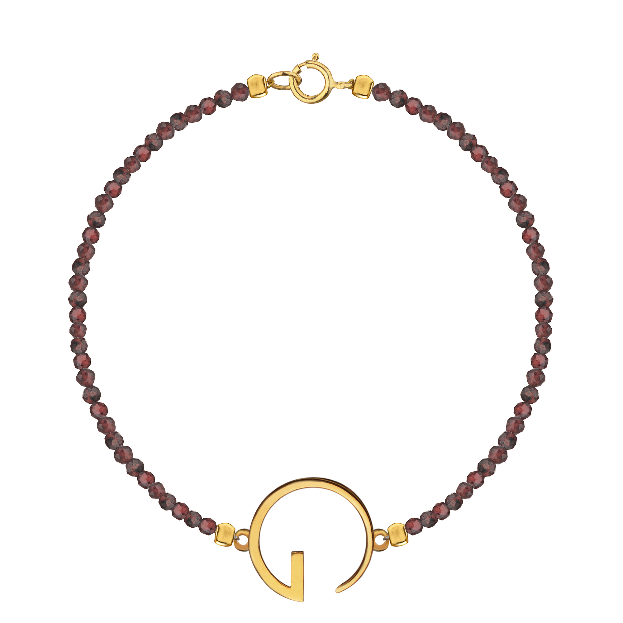 Браслет "G", гранат