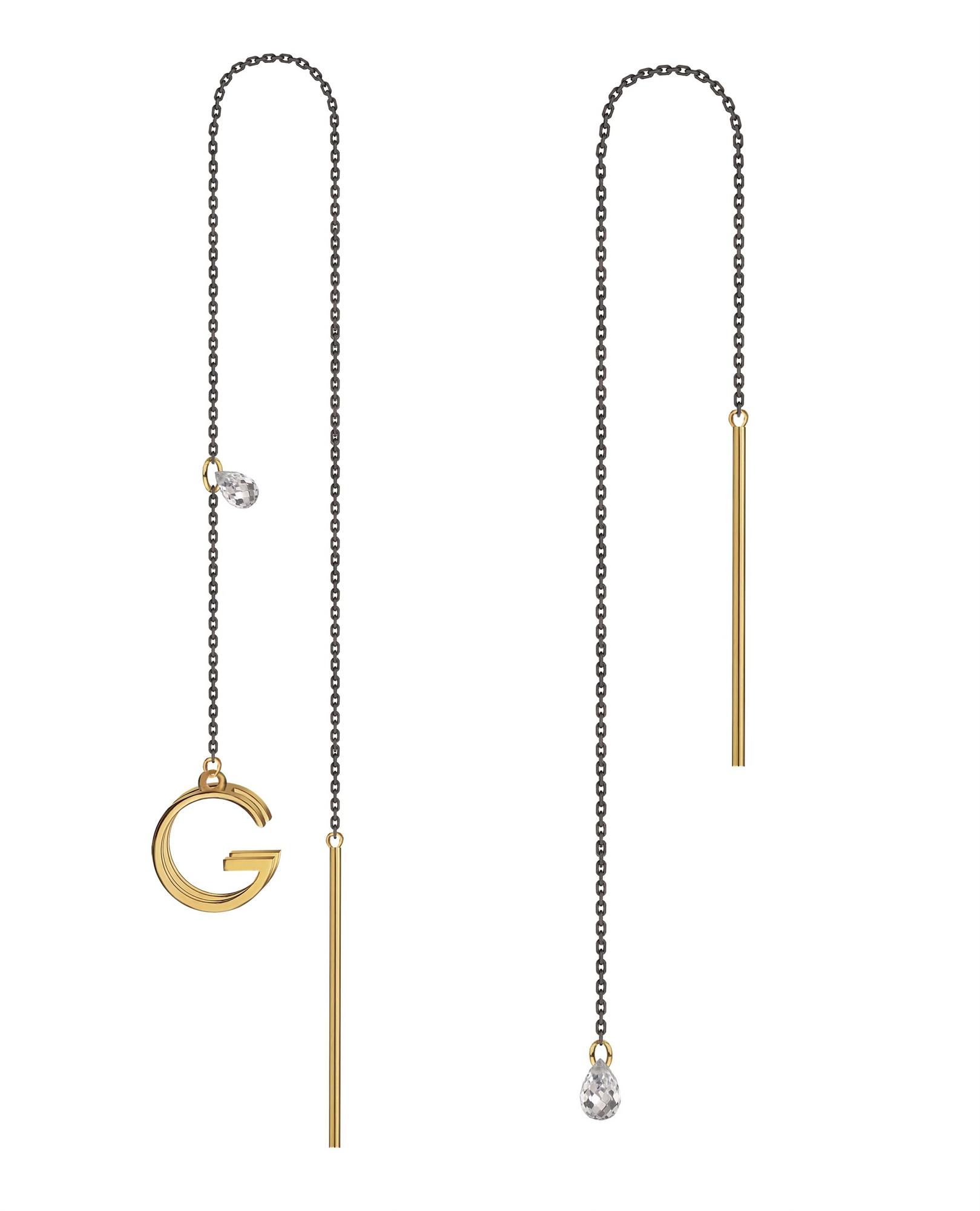 Серьги протяжкиWhite Drop Set 2