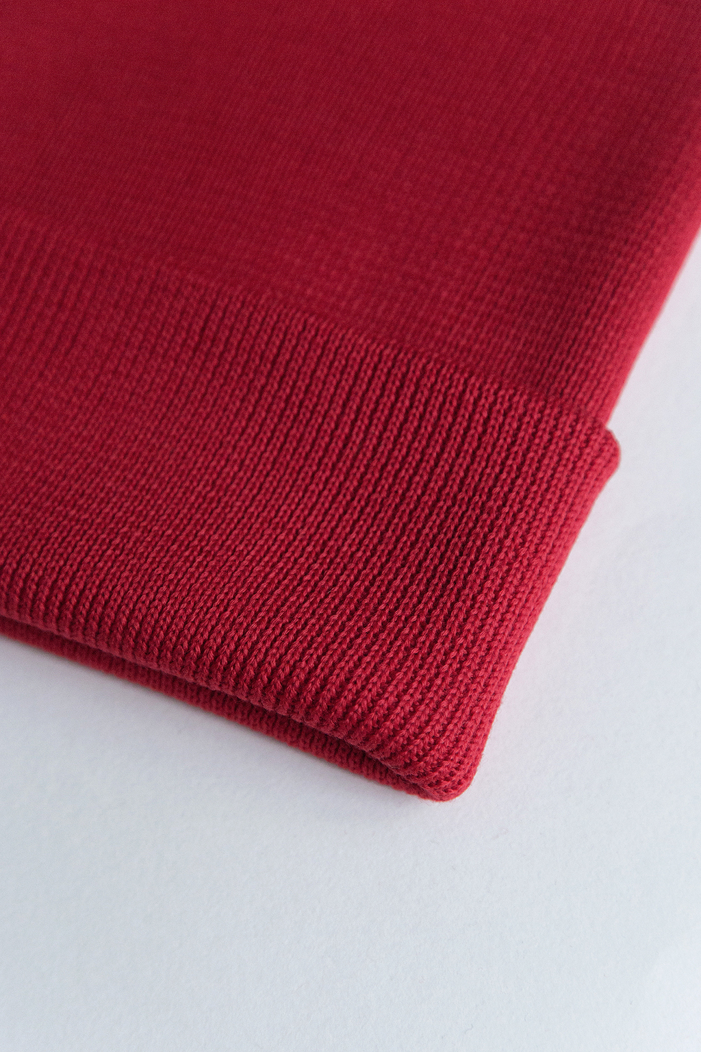 Меринос красный резинка, ширина 50 см (отрез 1 м)