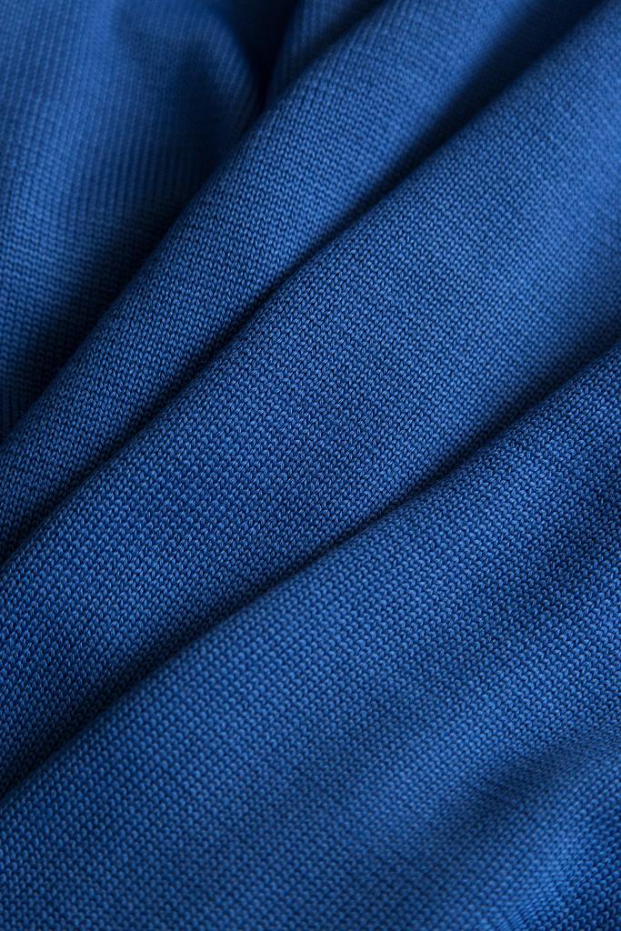 Полушерсть синяя, ширина 115 см