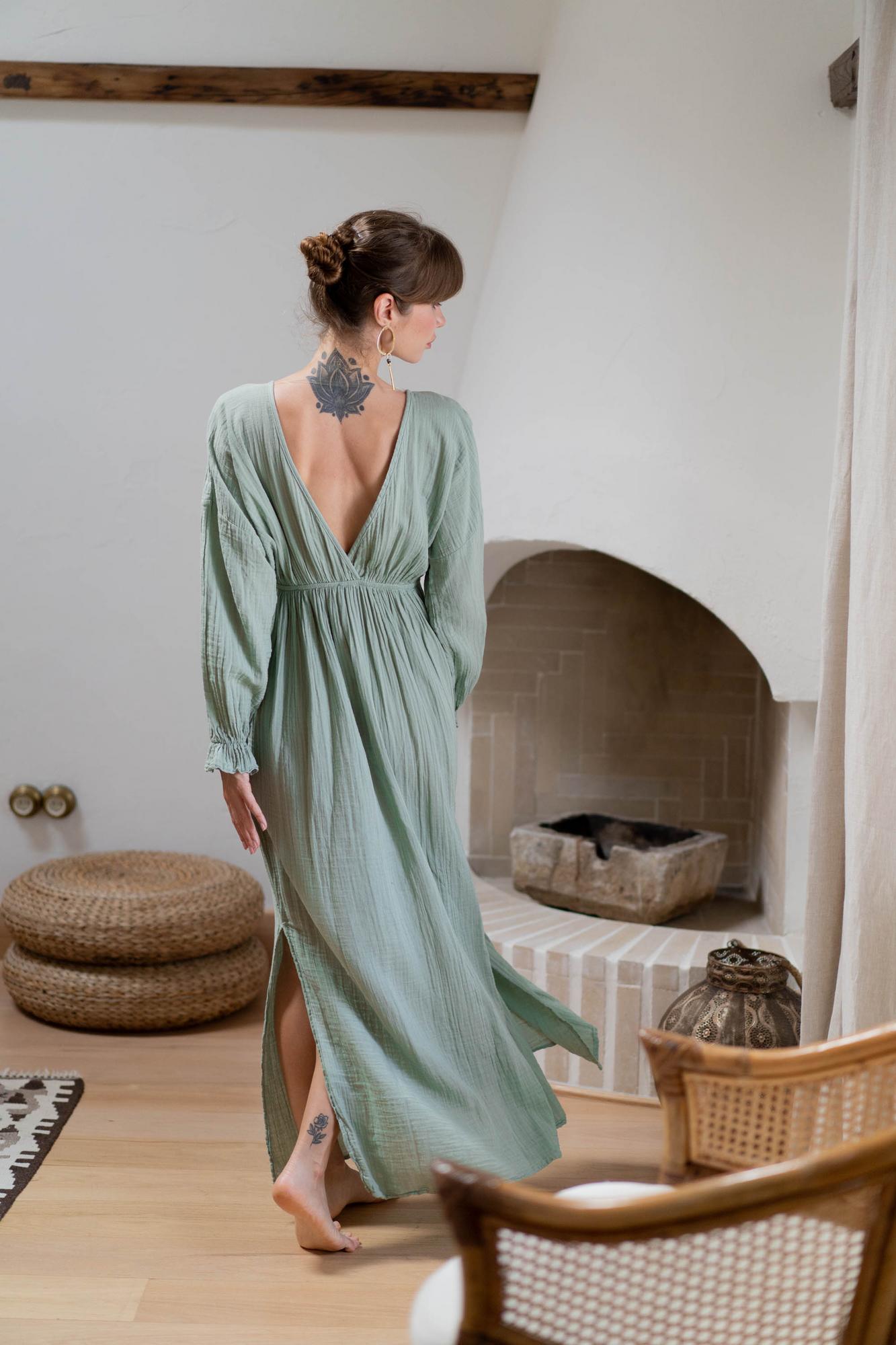 Mediterranean soul dress, мятное