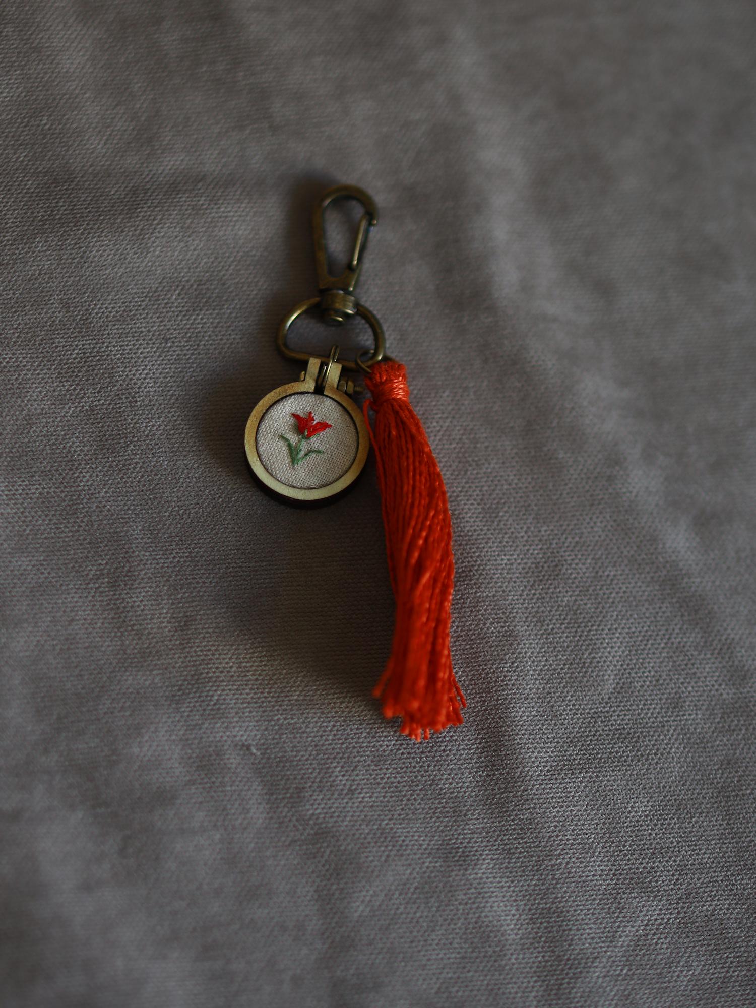 Брелок с вышивкой