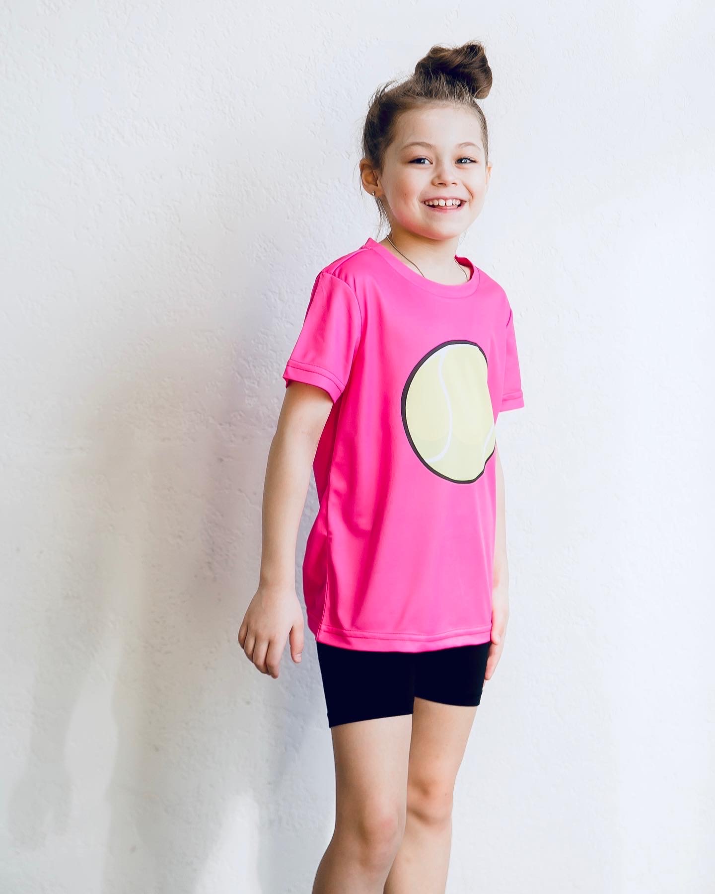 Футболка «Мяч» розовая