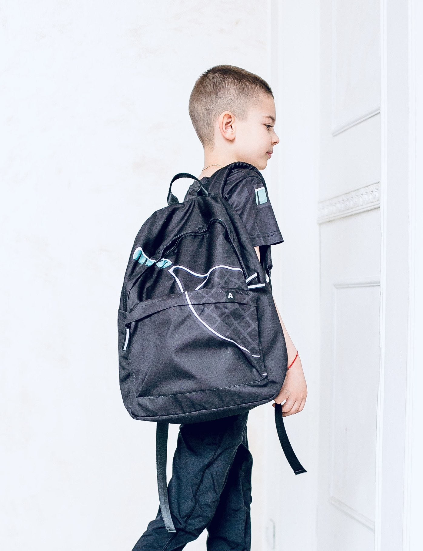 Рюкзак «ракетка» чёрный