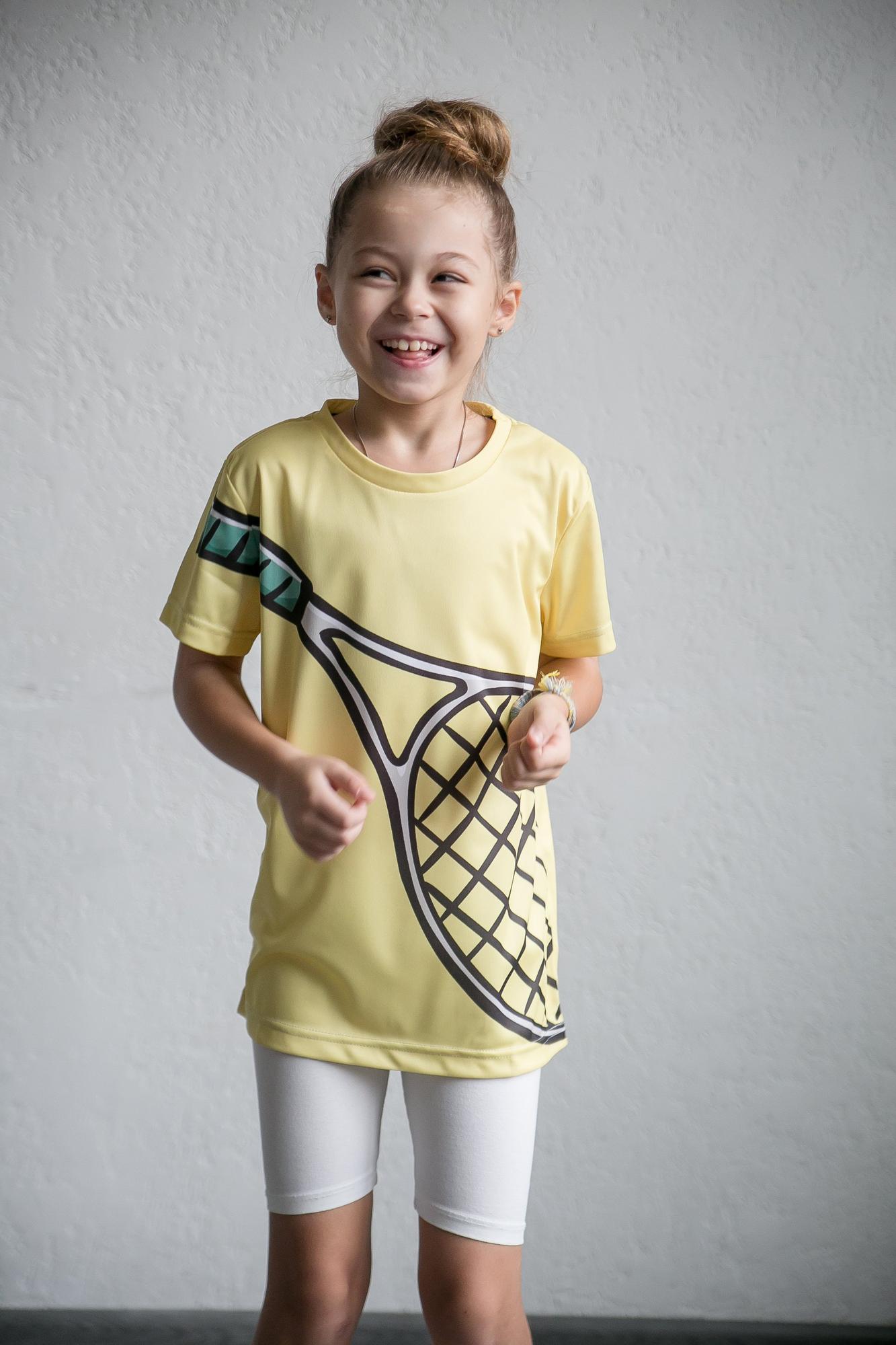 Футболка Ракетка желтая