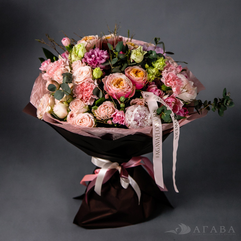 Букет цветов "Ванильный шоколад"