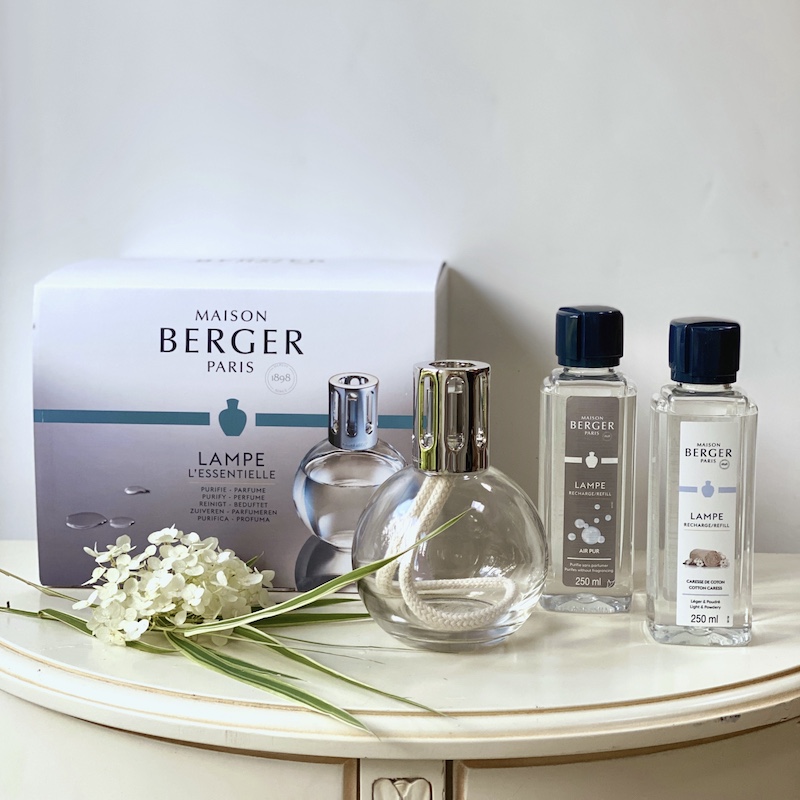 Лампа Берже набор Открытие Круглая лампа аромат Нейтральный и Нежность хлопка