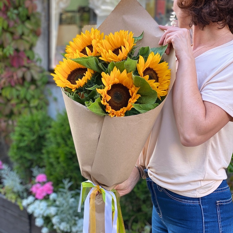Монобукет "Подсолнухи"