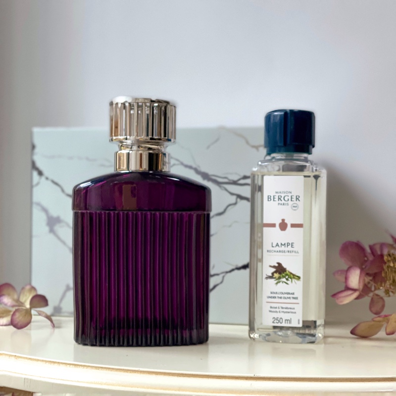 Набор Лампа Берже Альфа пурпурная и аромат Оливковый венок 250мл