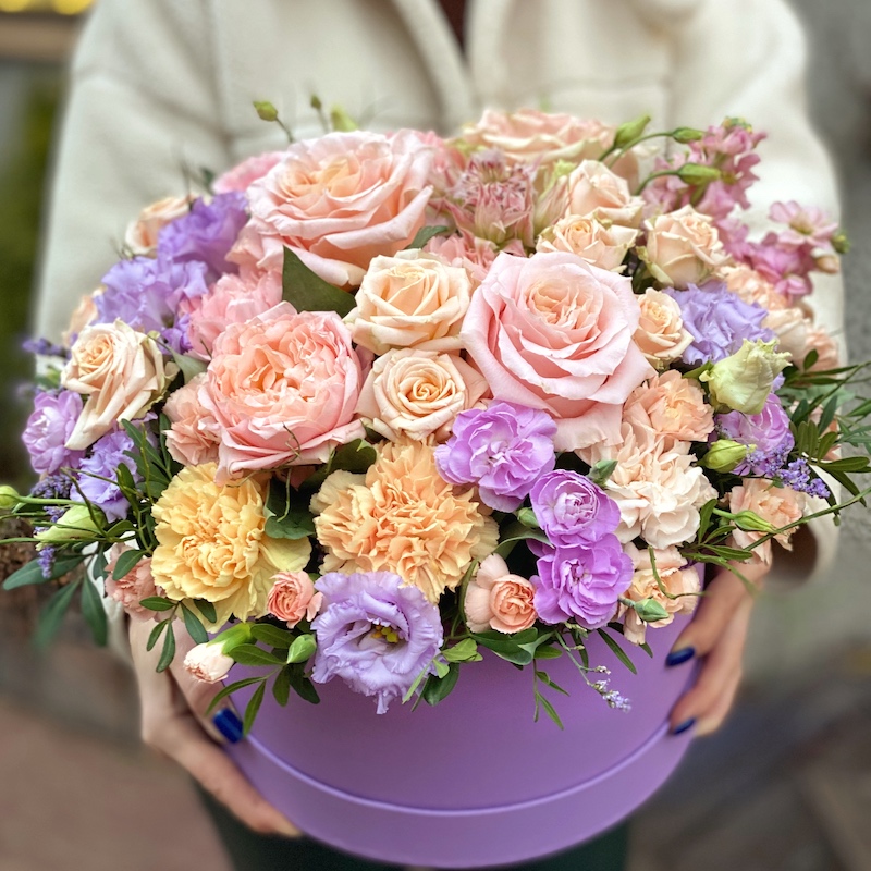 Коробка с цветами "Французская Ривьера"