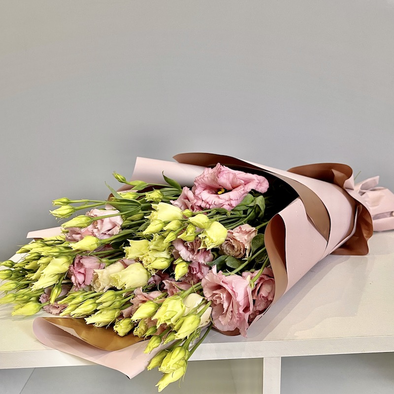 Монобукет "Лизиантус Алиса пинк"