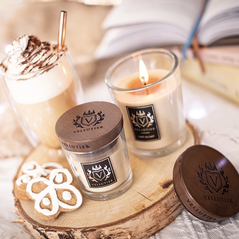 Ароматическая свеча Vellutier «Кофе со сливками»