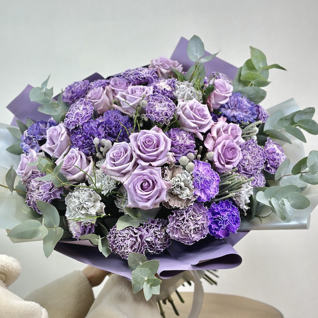 Букет цветов "Лавандовая палитра"