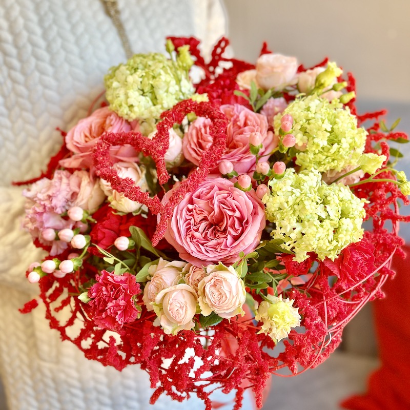 Букет цветов "В самое сердце"