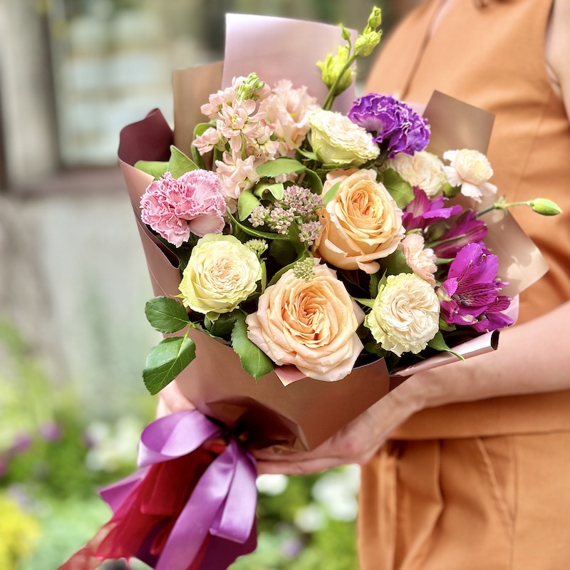 Букет цветов "Бохо"