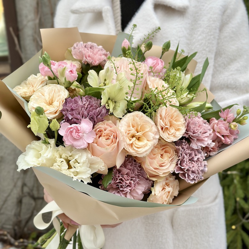 Букет цветов "Утренний эспрессо"