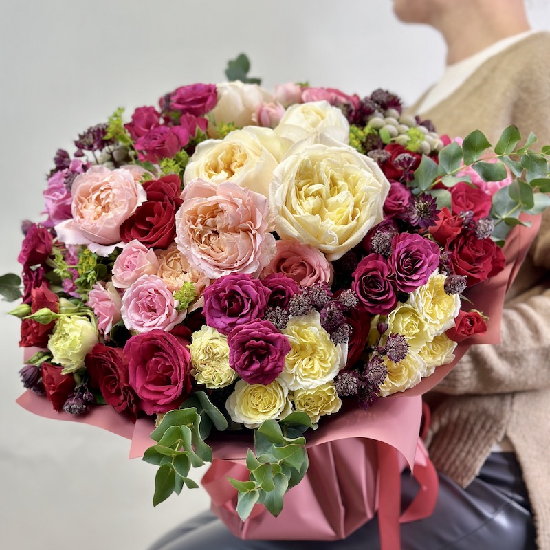 Букет цветов "Английский сад"