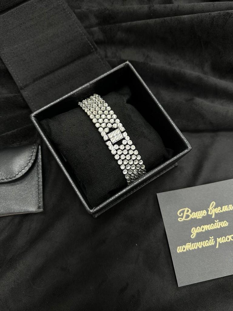 Металлический ремешок для Apple Watch с ручной инкрустацией Crystal