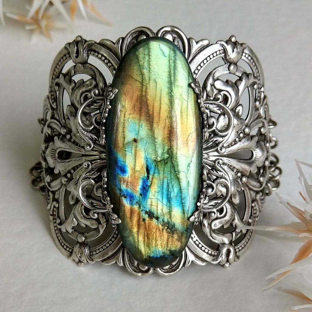 Браслет "Анастасия" Лабрадорит (Лабрадор, Спектролит)