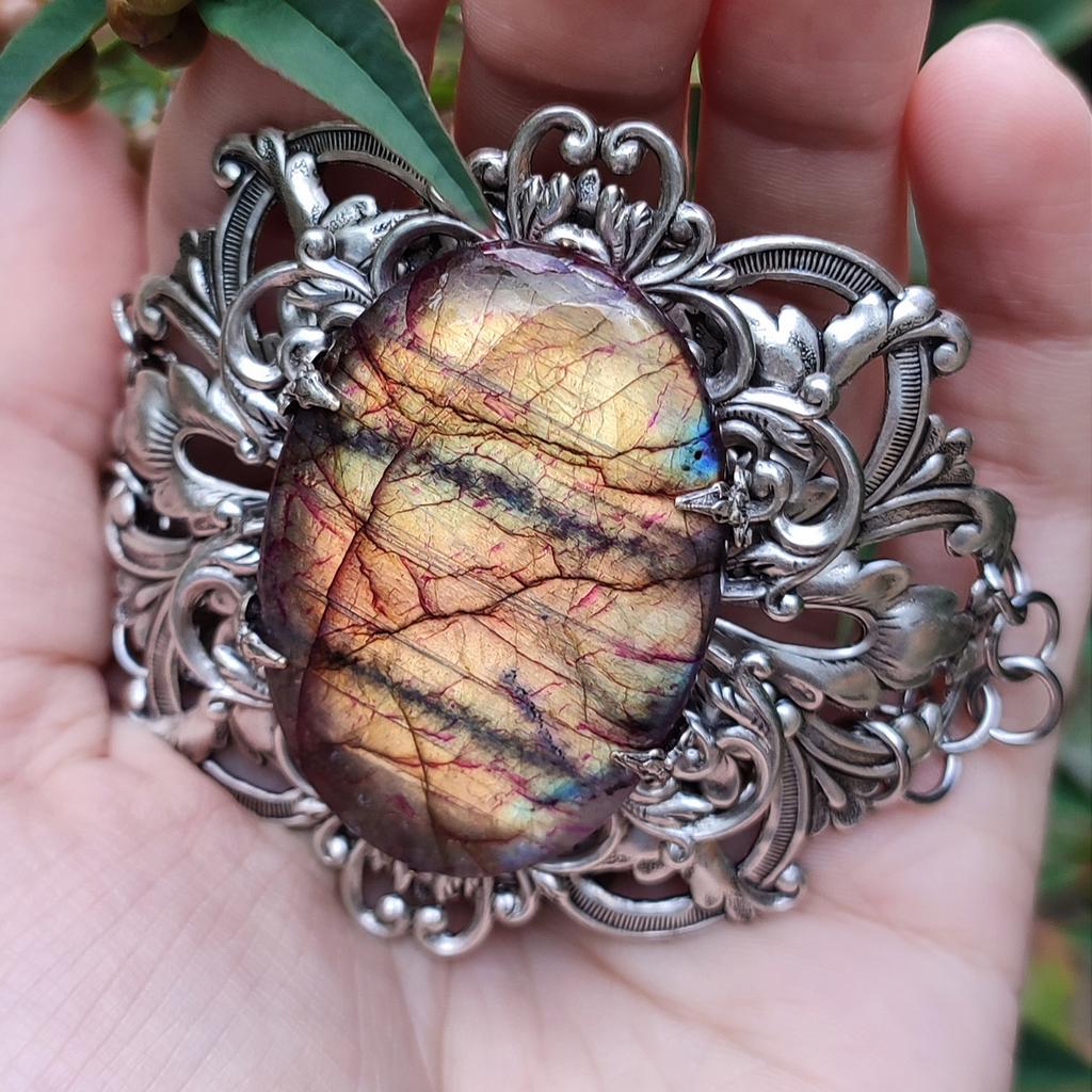 Браслет "Анжелика" Лабрадорит (Лабрадор, Спектролит)