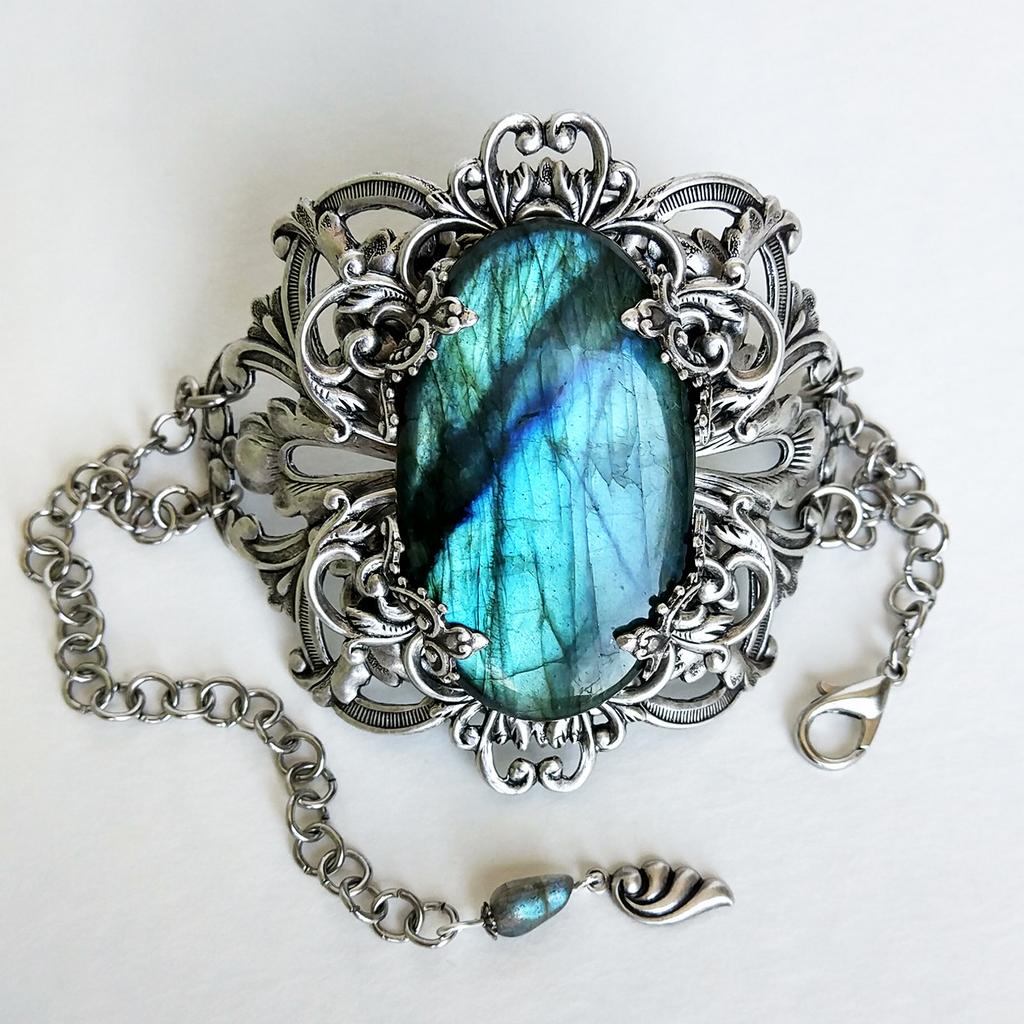 Браслет "Анжелика" Лабрадорит (Лабрадор, Спектролит)