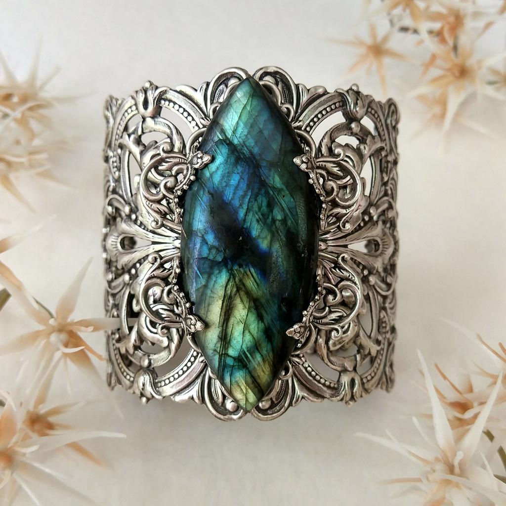 Браслет "Ленора" Лабрадорит (Лабрадор, Спектролит)