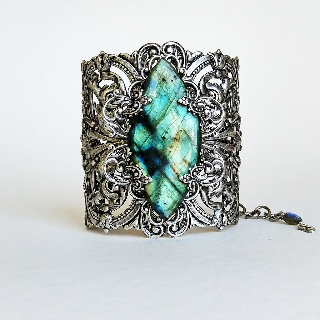 Браслет "Ленора" Лабрадорит (Лабрадор, Спектролит)