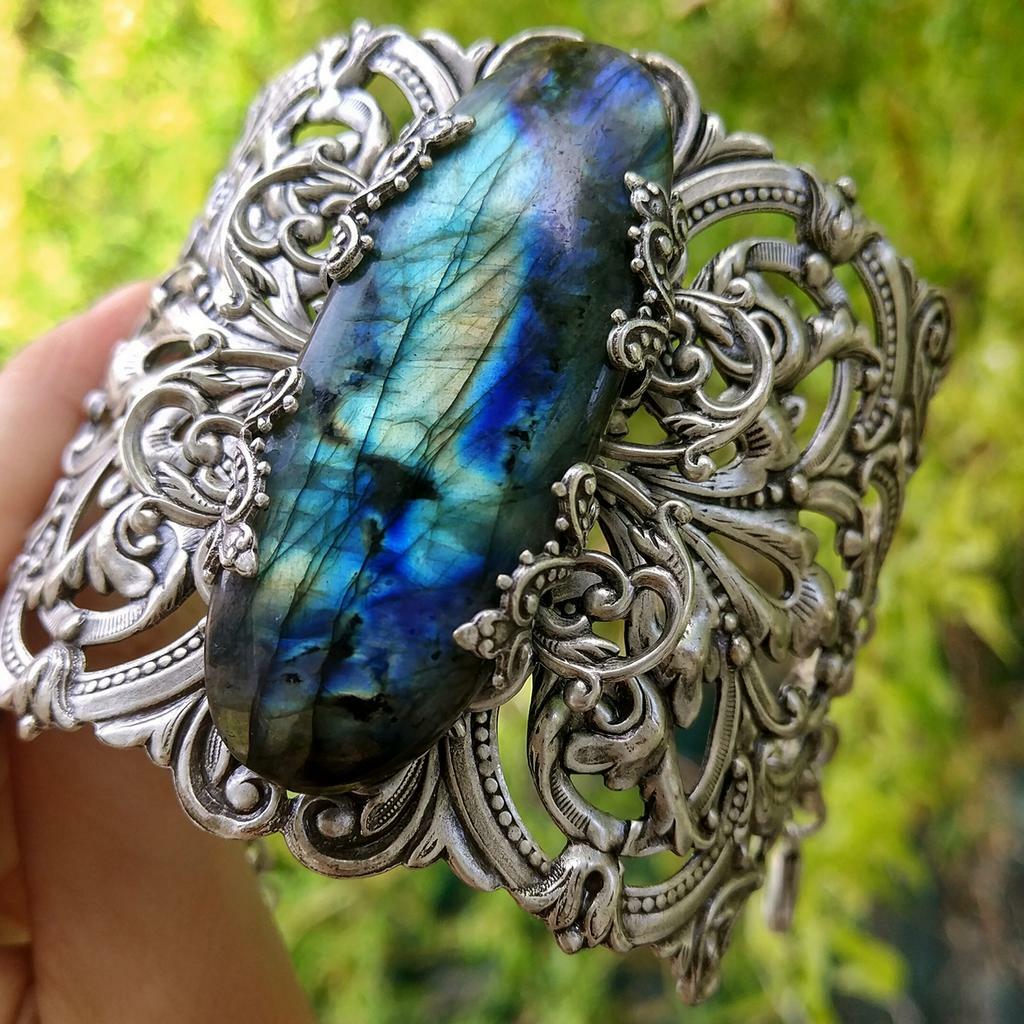 Браслет "Ленора" Лабрадорит (Лабрадор, Спектролит)