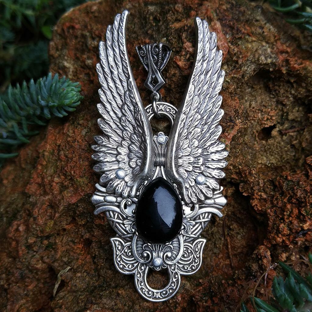 Кулон "Ангел" Черный Оникс