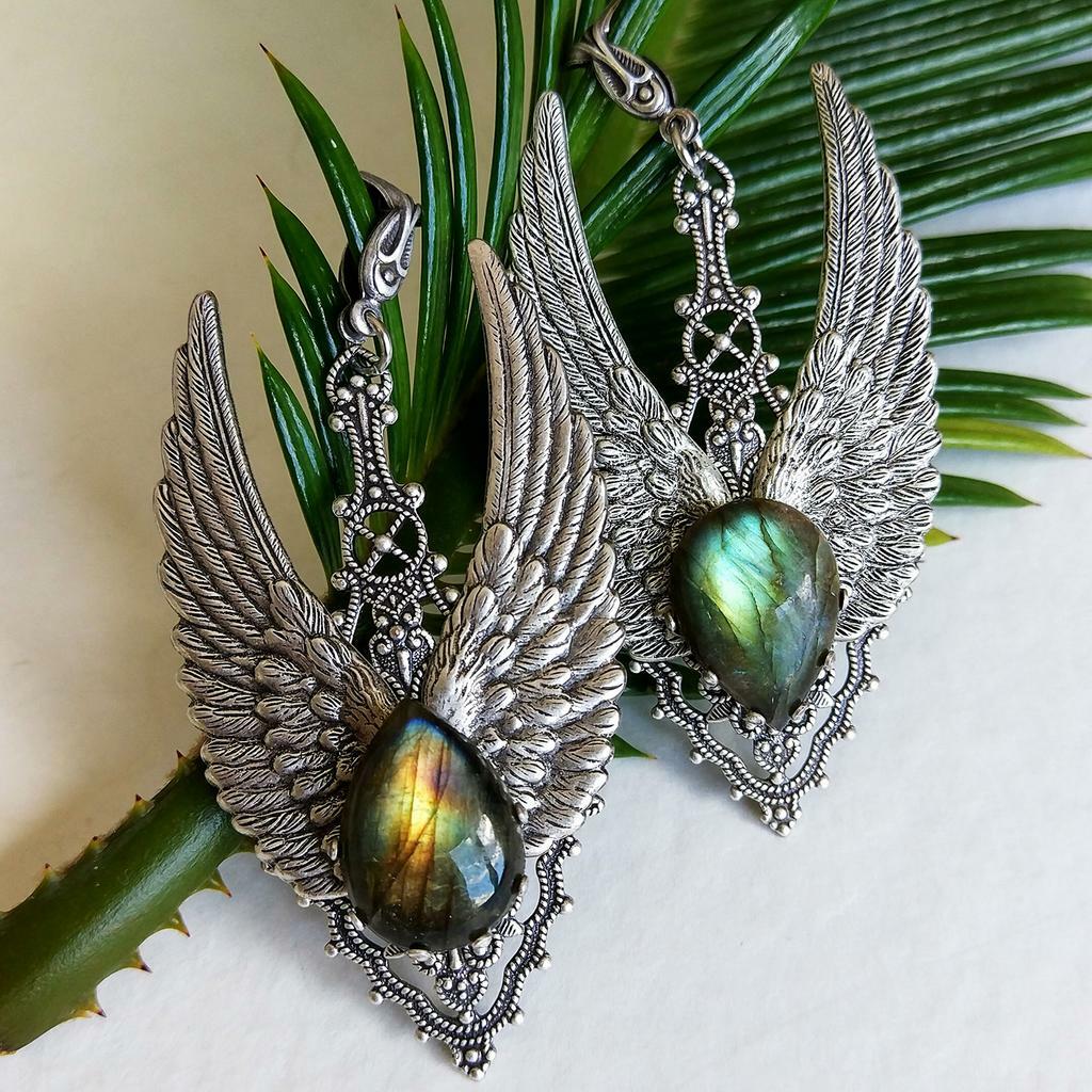 Кулон "Кассия" Лабрадорит (Лабрадор, Спектролит)