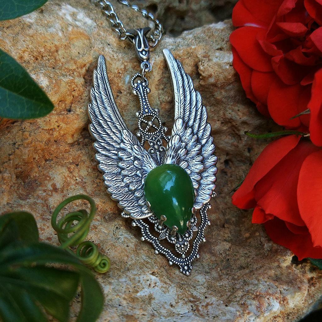 Кулон "Кассия" Хризопраз