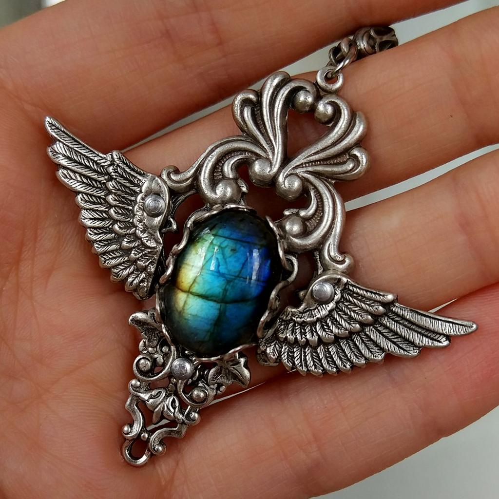 Кулон "Маргарита" Лабрадорит (Лабрадор, Спектролит)