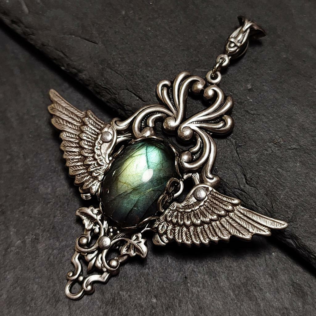 Кулон "Маргарита" Лабрадорит (Лабрадор, Спектролит)