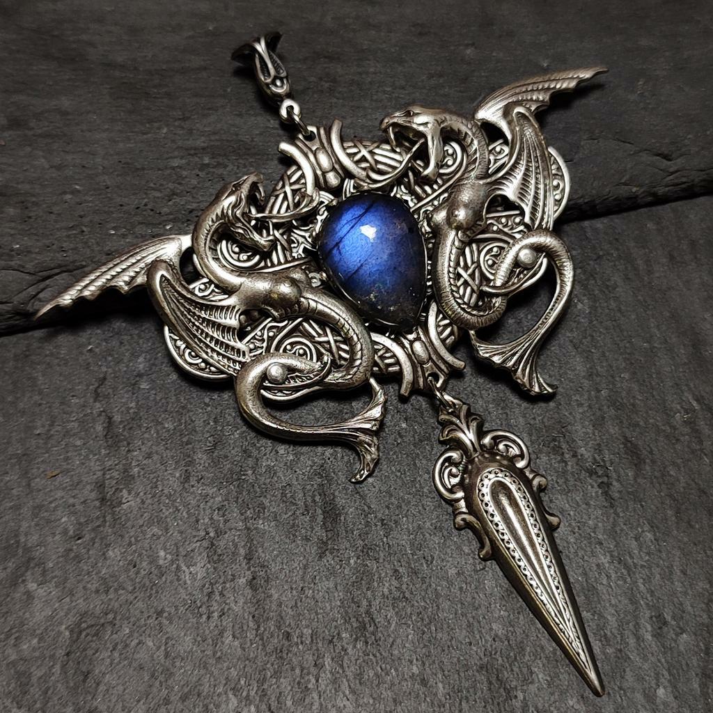 Кулон "Нертус" Лабрадорит (Лабрадор, Спектролит)