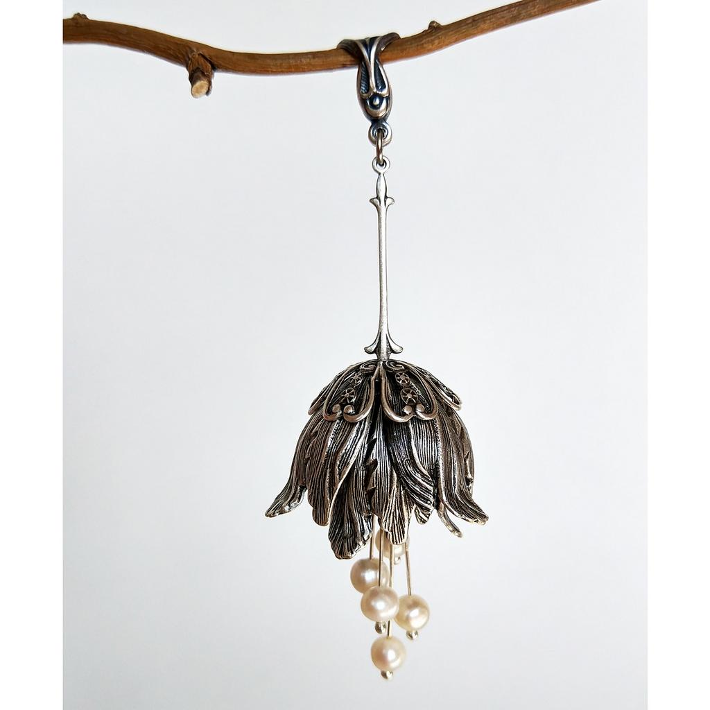 Кулон Флора Жемчуг в интернет-магазине авторских украшений Shard Noir