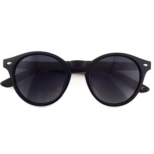 Солнцезащитные округлые очки с бамбуковыми дужками