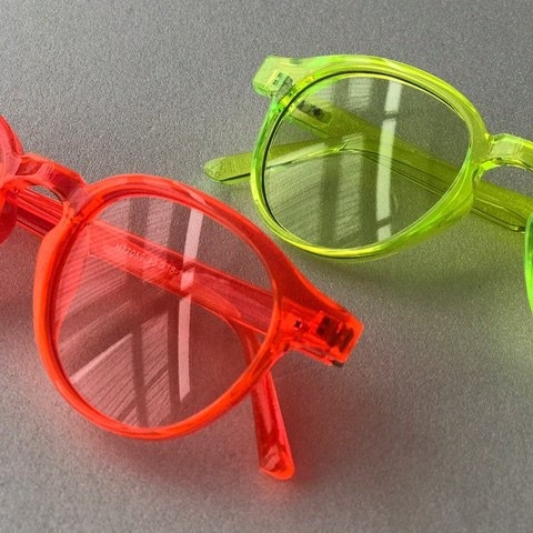 Очки кошачий глаз черные