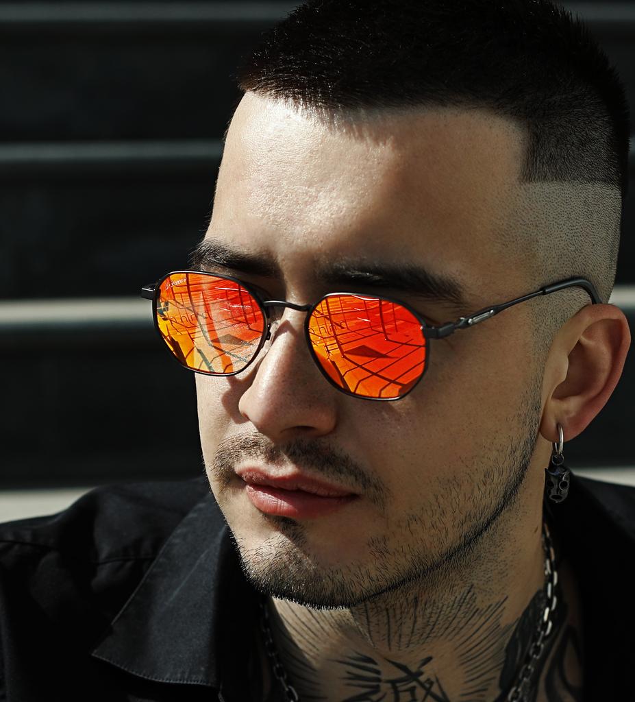 Очки мужские яркие зеркальные