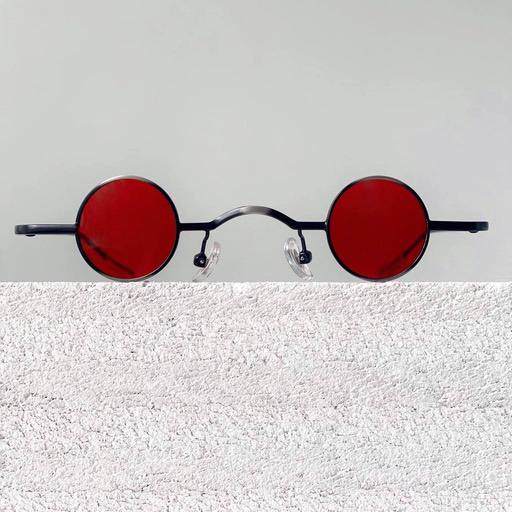 Круглые красные маленькие очки