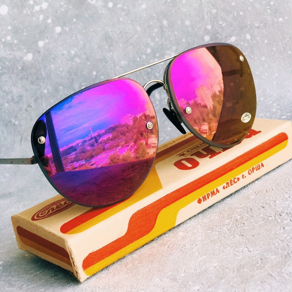 Солнцезащитные очки ретро авиаторы