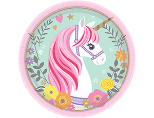 Тарелка Единорог Нежный 17 см 8шт