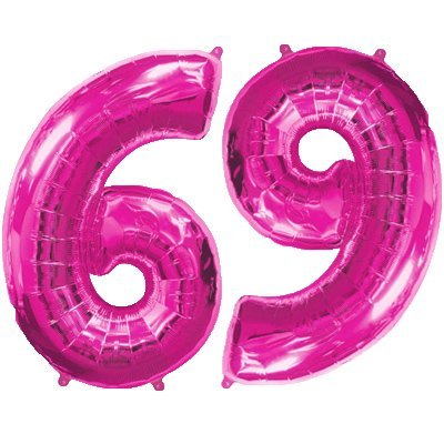 Шар-цифра Ф 6/9 40" Fuchsia