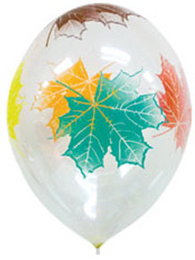 Шелкография кристалл 14" Лист Клен 5цв