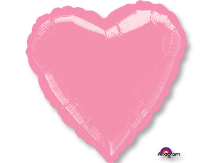 А Б/РИС СЕРДЦЕ 18" Металлик Pink