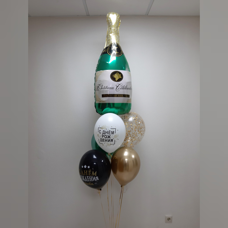 Букет с шампанским